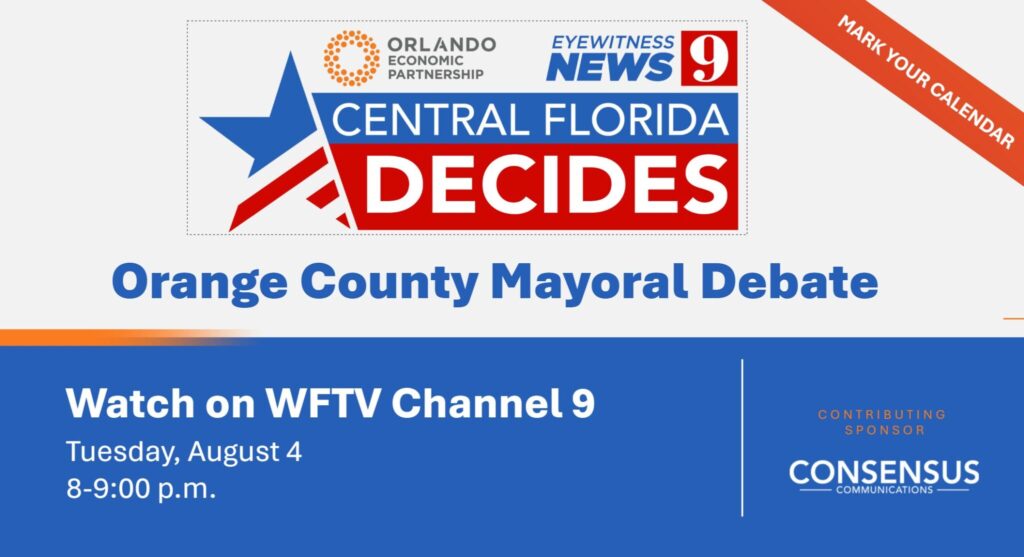 Orange County Mayoral Candidates Participate in a LIVE Debate Highlighting the Future of Orlando