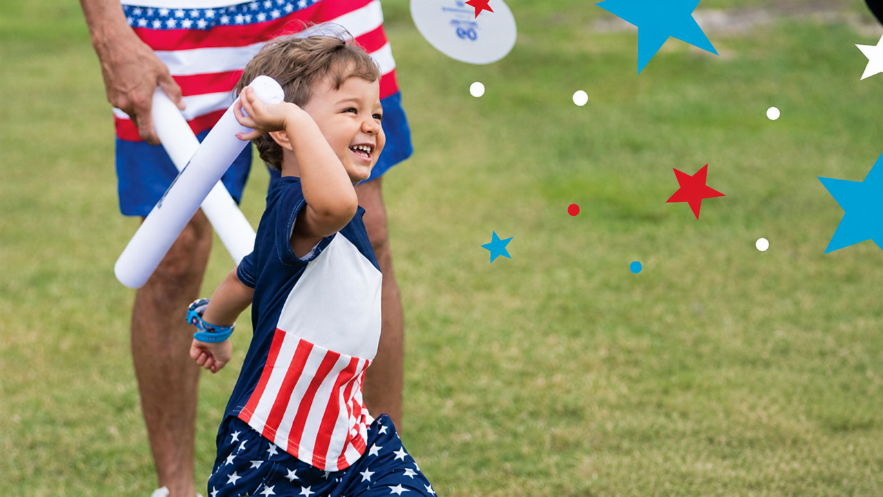 Sunrise stars and stripes fun