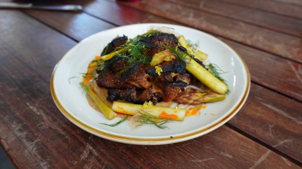 Wood roasted oyster mushrooms at Michael's Genuine Food & Drink, one of hundreds of restaurants partaking in Miami Spice (Genuine Hospitality Group / Courtesy)