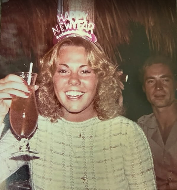 This photo of Patty Gifford was introduced as evidence during the trial of Dennis Sochor, who is standing behind Patty. It was taken by Patty's friend, Delta Harville, who was with her that night. (Family of Patricia Gifford/Courtesy)