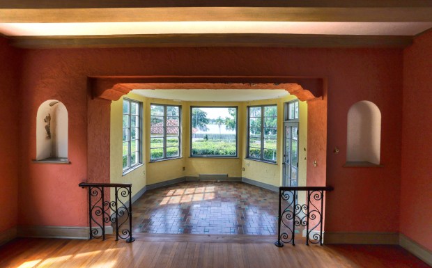 A view from the formal dining room looking at the breakfast room in the Merrywood House. (Joe Burbank/Orlando Sentinel)