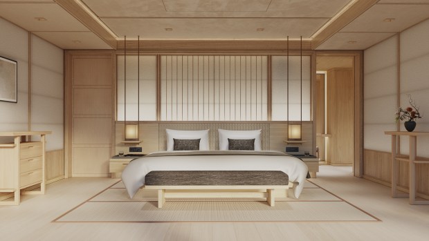 The Amangati is a new luxury yacht from Aman at Sea, which is Aman Resorts' first foray into water-based experiences. Suites range from around 700 square feet to 3,800 square feet. (Sinot Yacht Architecture & Design/Courtesy Aman at Sea)