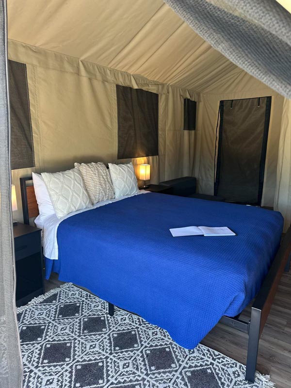 "Eco glamping" is coming to both Wekiwa Springs State Park and Rainbow Springs State Park this fall. The tents feature a queen-sized bed, power, climate control and a coffee maker. (Courtesy of Guest Services)