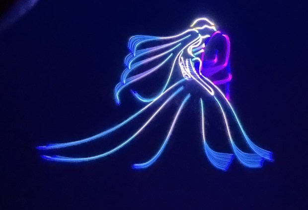 Images from a laser-light show featuring the music of Taylor Swift will be shown at Orlando Science Center during Stellar Nights. (Dewayne Bevil/Orlando Sentinel)