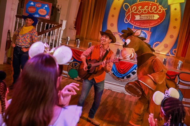 Jessie's Roundup is a limited-time attraction inside the Diamond Horseshoe restaurant at Magic Kingdom.(Olga Thompson/Walt Disney Co.)