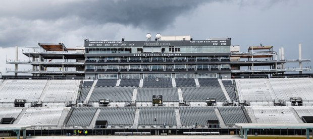 UCF's Board of Trustees is expected to discuss and possibly vote on whether Acrisure Bounce House Stadium will host the Cheez-It and Pop-Tarts bowls along with the Florida Classic in 2026. (Orlando Sentinel file photo)