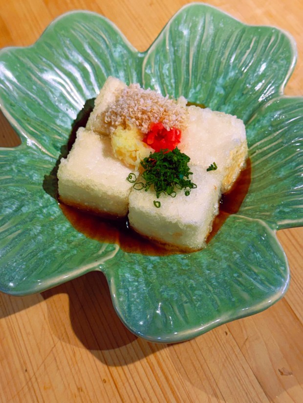 At Juju in Orlando's Milk District neighborhood, the agedashi tofu boasts a crisp coating, dashi-based broth, bonito flake and ginger. (Photo courtesy Juju)
