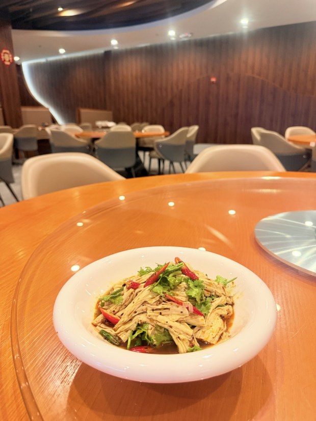 Splcy dry bean curd stick, one of many tofu dishes on the menu at A Gourmet Chinese Cuisine in Orlando's Mills 50 district. (Photo courtesy A Gourmet Chinese)