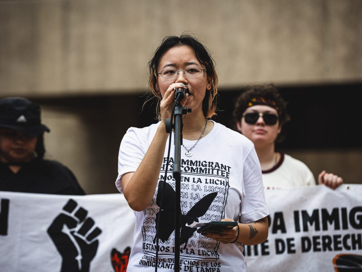 Photos: Tampa activists call for justice after ICE kills two people in a week