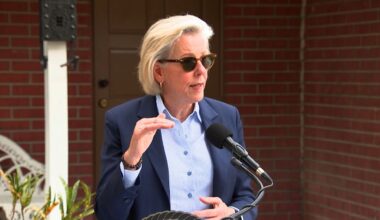 A wide array of priorities is expected to be highlighted in the mayor’s presentation, including public safety, infrastructure upkeep, and storm resiliency projects. This marks Mayor Castor’s final budget proposal before her term ends in May. (Pictured: Mayor Castor speaking at an affordable housing event in May 2026).