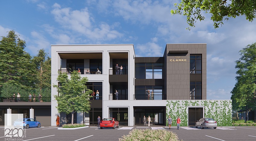 The Clarke, a mixed-use development, in Green Cove Springs. The Clarke, a mixed-use development, in Green Cove Springs.