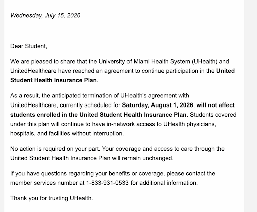UHealth and UnitedHealthcare yet to reach full negotiation settlement