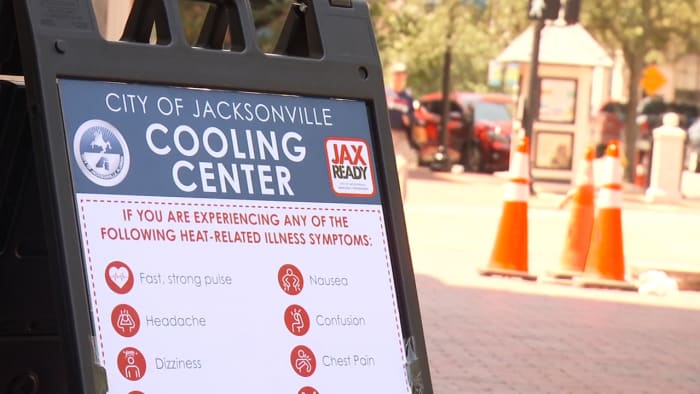 3rd straight day with heat advisory triggers opening of Jacksonville cooling centers