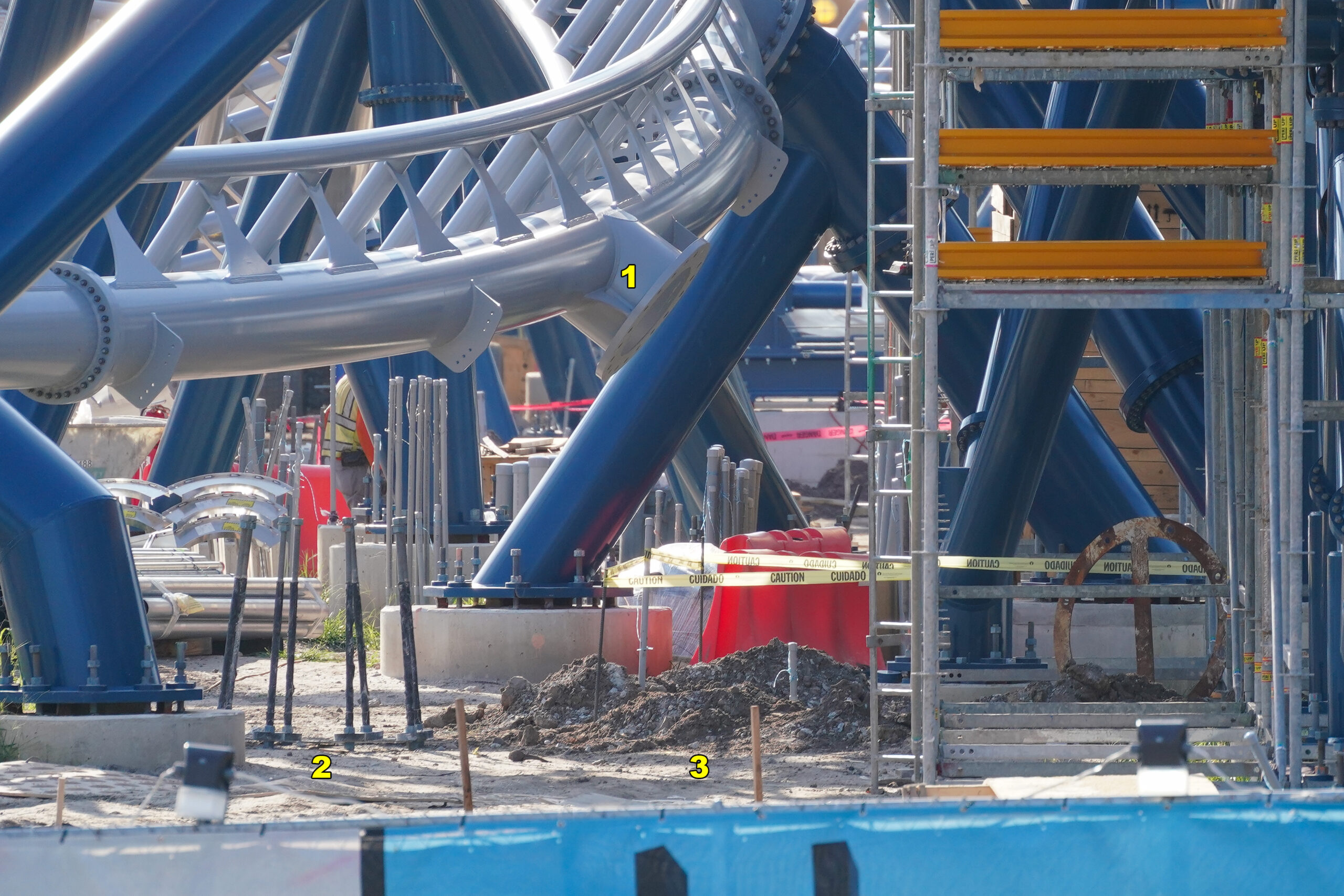 The next major element of Fast & Furious: Hollywood Drift is rising above Universal Studios Florida as crews simultaneously restore portions of Universal Music Plaza below.