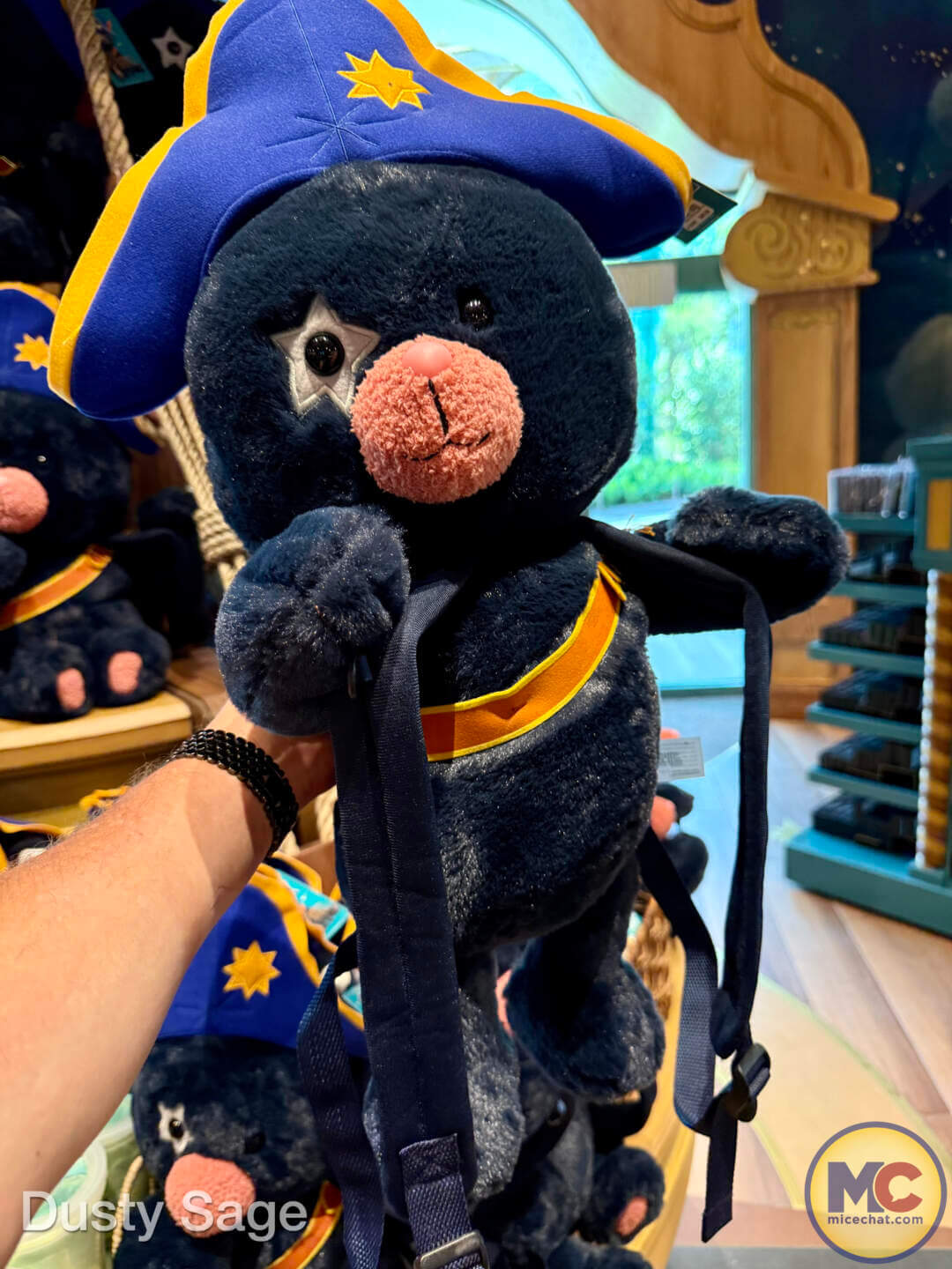 Captain Cacao plush backpack
