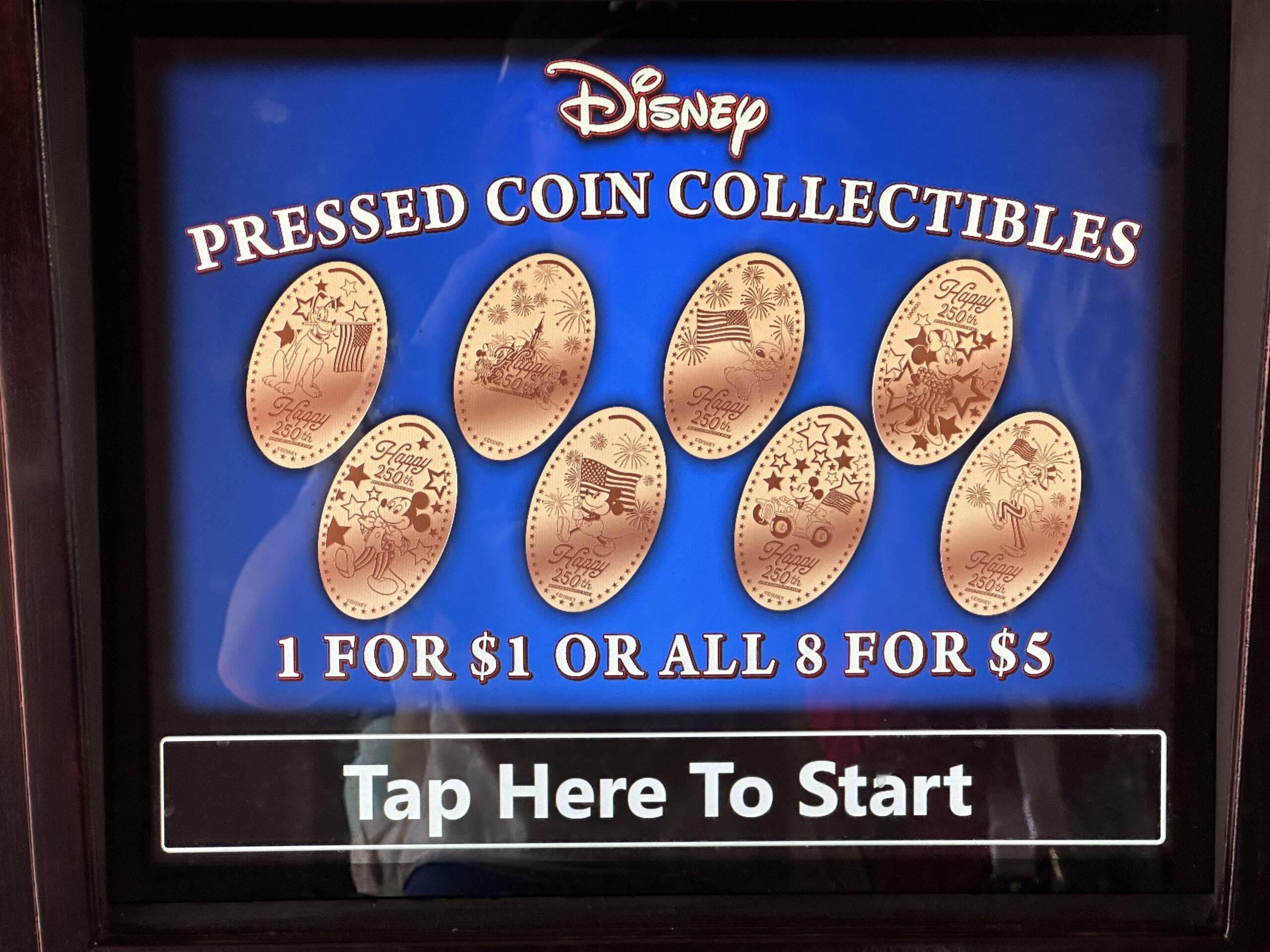 Four New Pressed Penny Machines Installed at Magic Kingdom