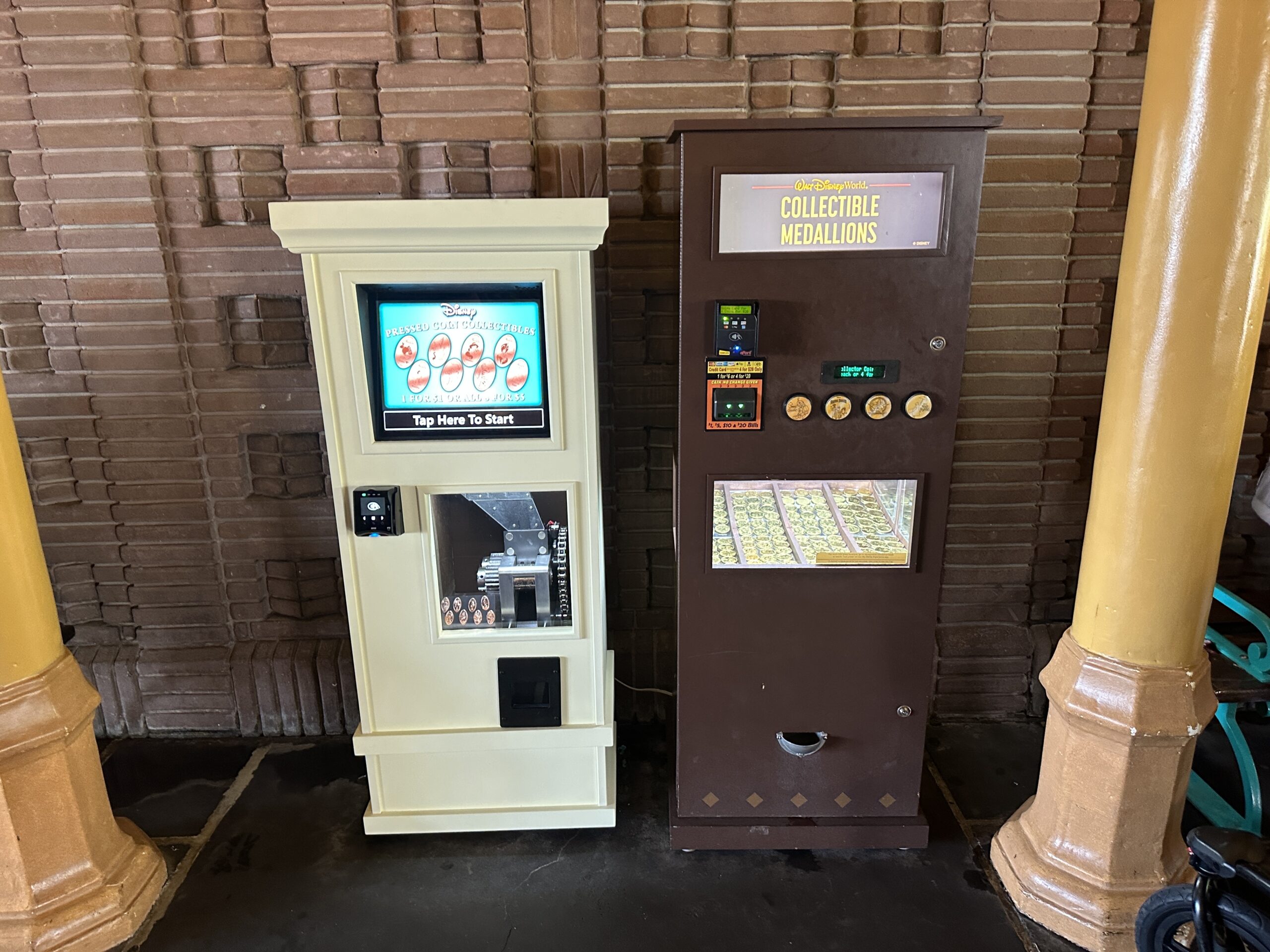 Four New Pressed Penny Machines Installed at Magic Kingdom