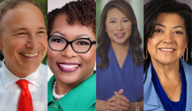 From left to right: Chris Messina, Tiffany Moore Russell, Stephanie Murphy and Mayra Uribe