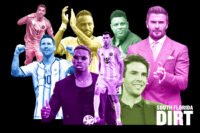 From left: Lionel Messi, Luis Suarez, Paul Pogba, Sergio Busquets, Neymar,  Ronaldo Luís Nazário de Lima, Kaká and David Beckham