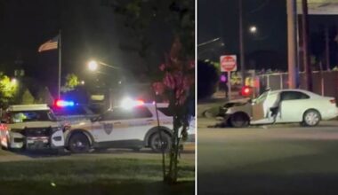 Jetta, 2 JSO patrol vehicles involved in overnight crash
