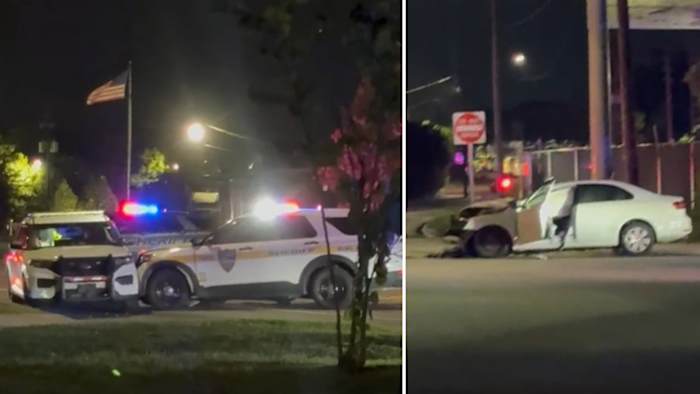 Jetta, 2 JSO patrol vehicles involved in overnight crash