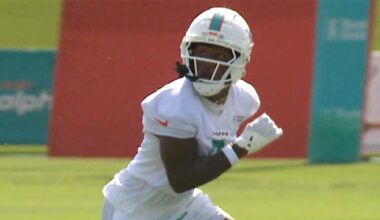 Miami Dolphins training camp: Head coach Jeff Hafley sets the tone with high-intensity day