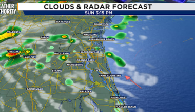 Sunday’s heat, lingering storm threat in Northeast Florida, Southeast Georgia