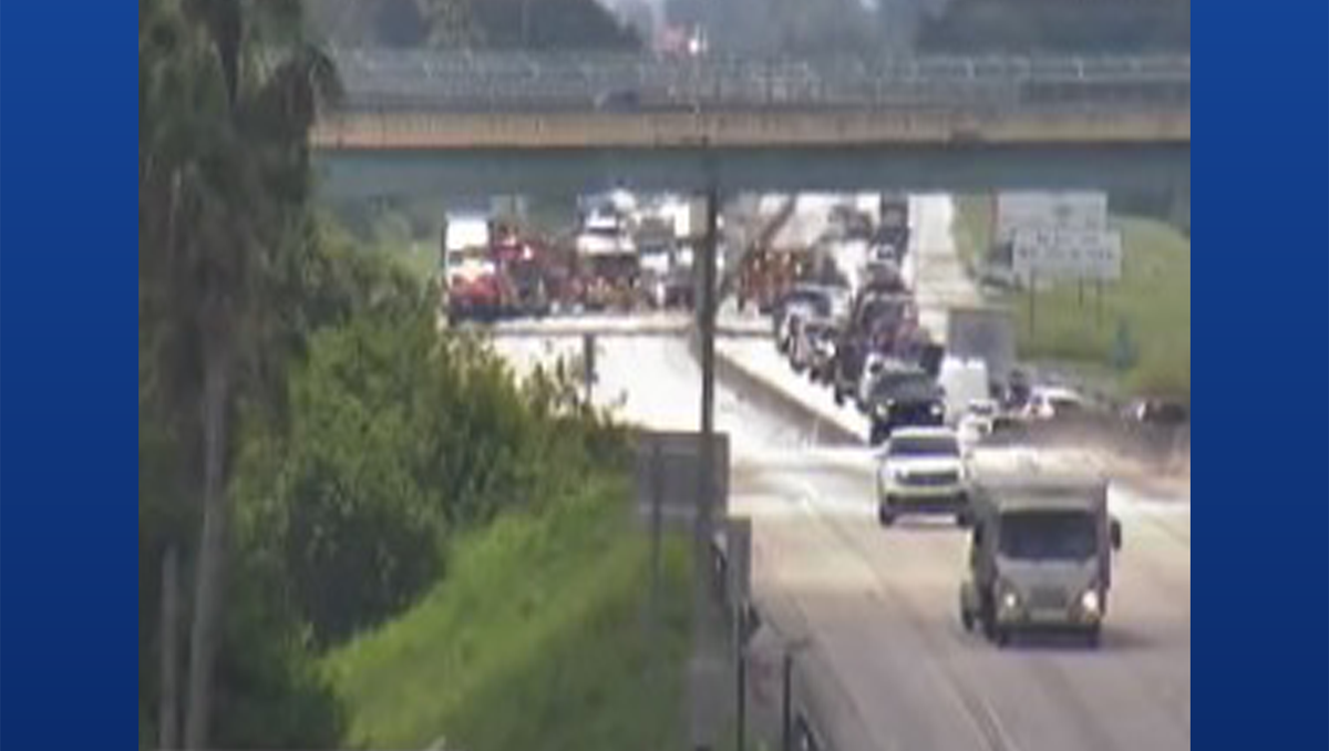 Traffic slows on Florida’s Turnpike after vehicle fire and crash