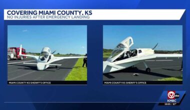 Plane makes emergency landing at Miami County, KS Airport