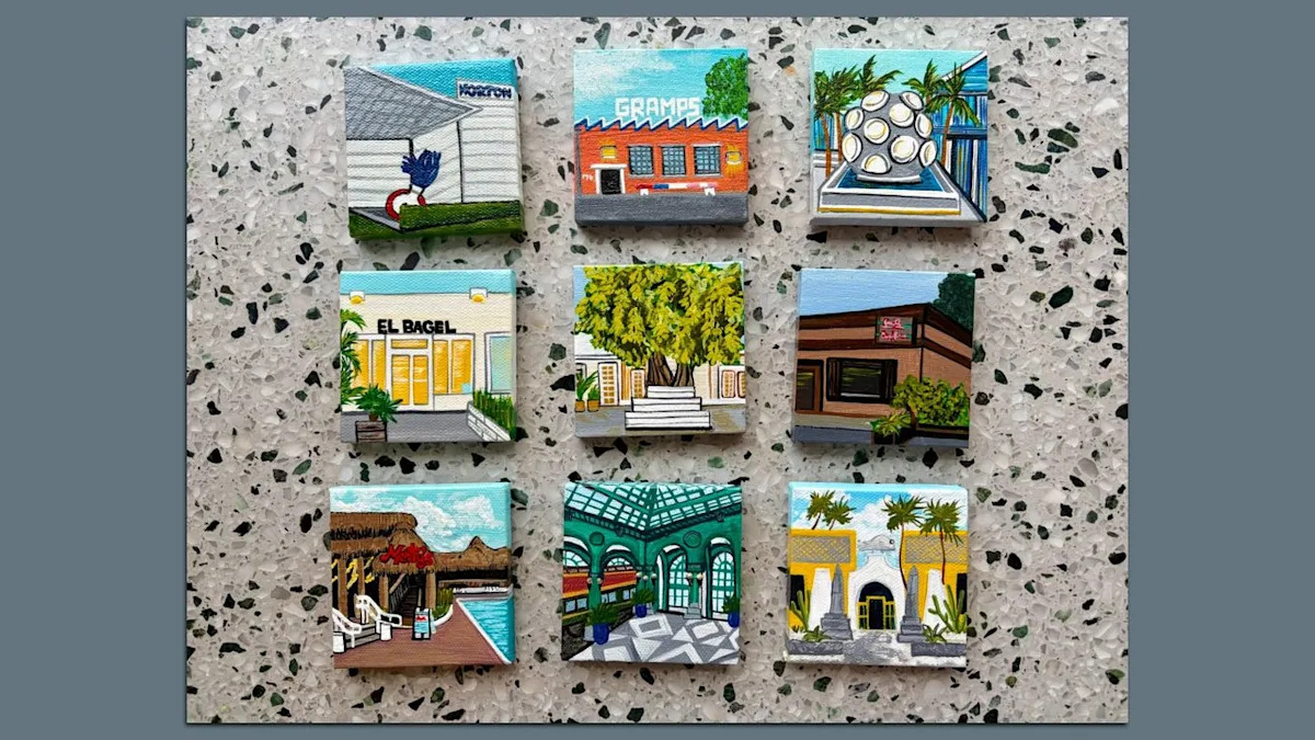 Artist behind Miami's tiny paintings reflects as she moves on