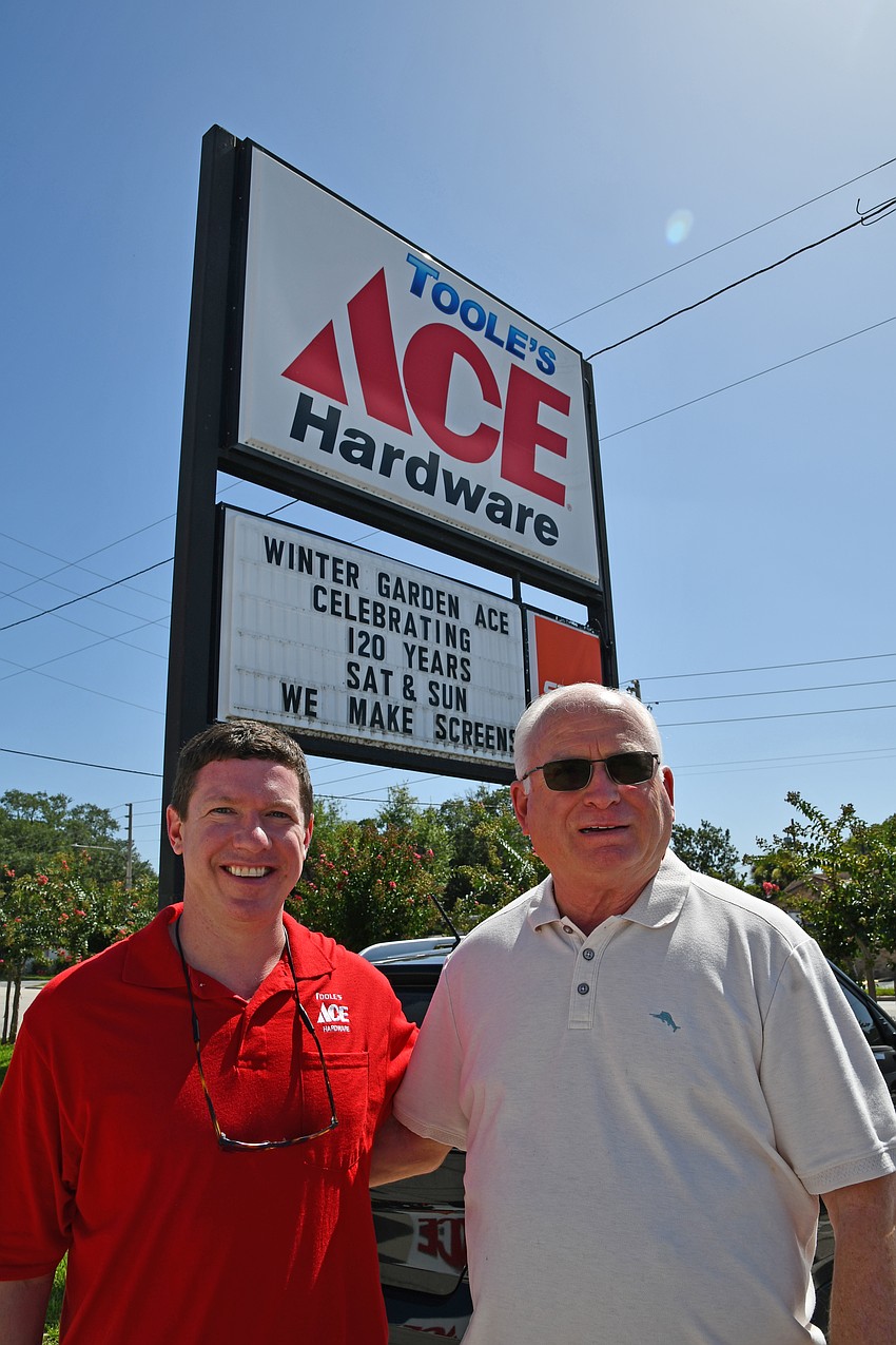 Neil Asma, president and CEO of Toole’s Ace Hardware, and owner, Walter Toole, were thrilled to celebrate the store’s 120th anniversary.