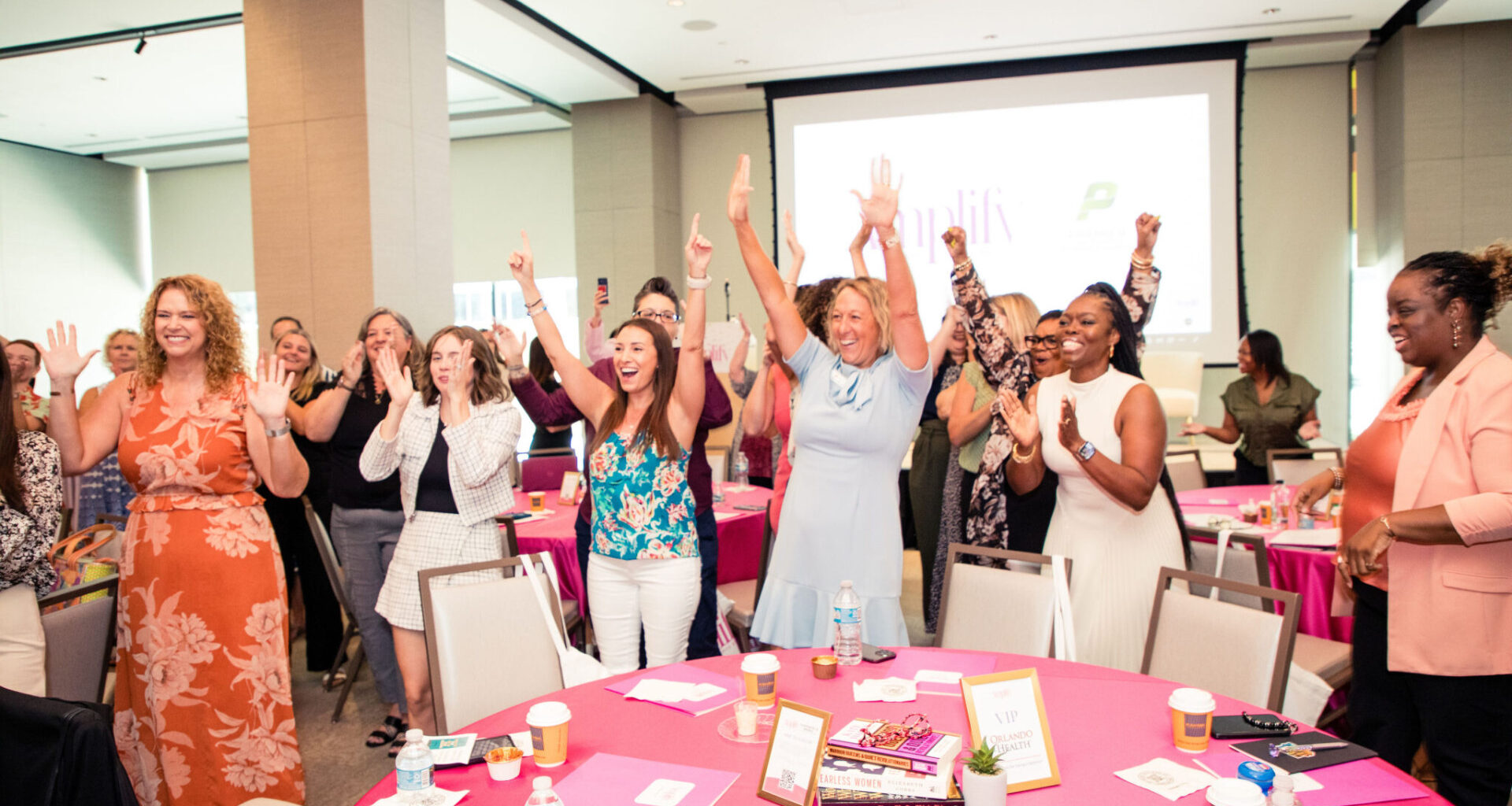 A group of people at an Amplify Women Tampa Bay conference