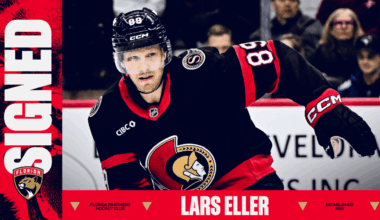 Florida Panthers Agree to Terms with Forward Lars Eller on a One-Year Contract