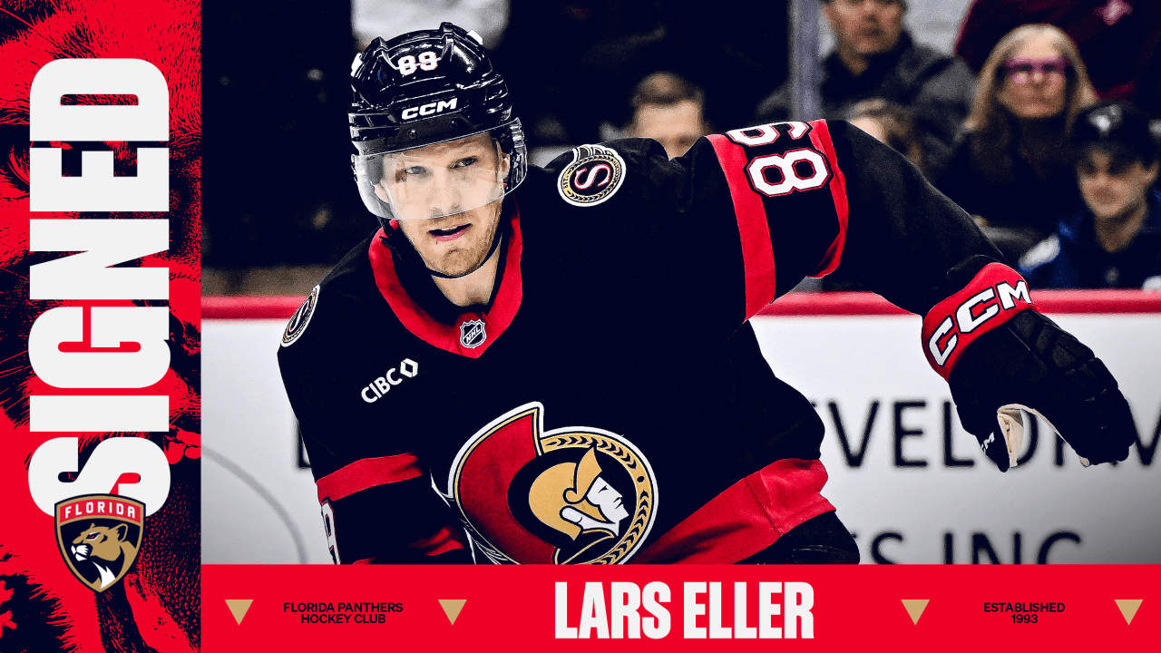 Florida Panthers Agree to Terms with Forward Lars Eller on a One-Year Contract