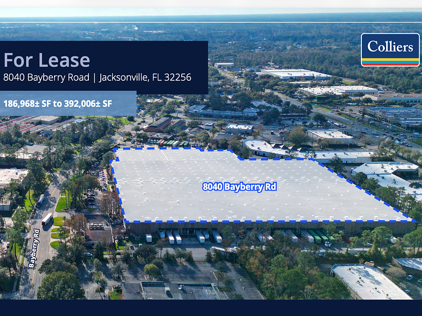 JEA issued a service availability letter for industrial use at 8040 Bayberry Road, which the Colliers commercial real estate firm is representing for lease. JEA issued a service availability letter for industrial use at 8040 Bayberry Road, which the Colliers commercial real estate firm is representing for lease.