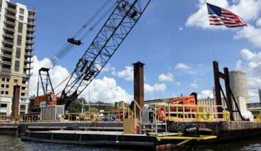 West Riverwalk Update: Building the Supports How Do They Do it?