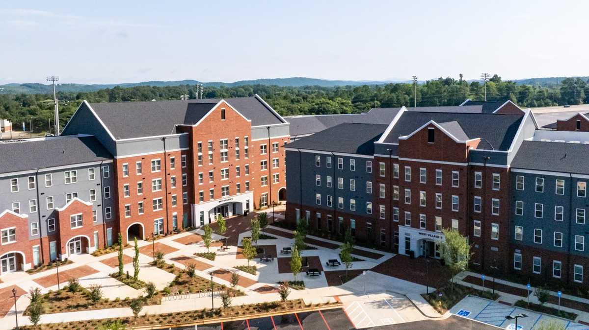 Jacksonville State University celebrates opening of West Village residence hall