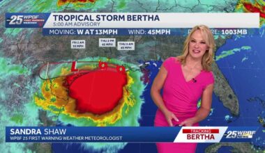 Bertha latest, plus South Florida's Forecast