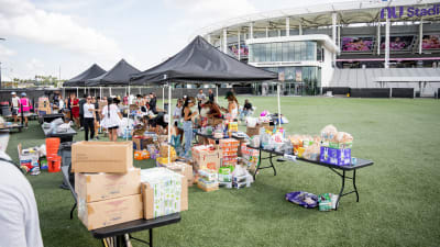 Miami Community Unites at the Inter Miami CF Foundation’s Relief Drive for Venezuela at Nu Stadium