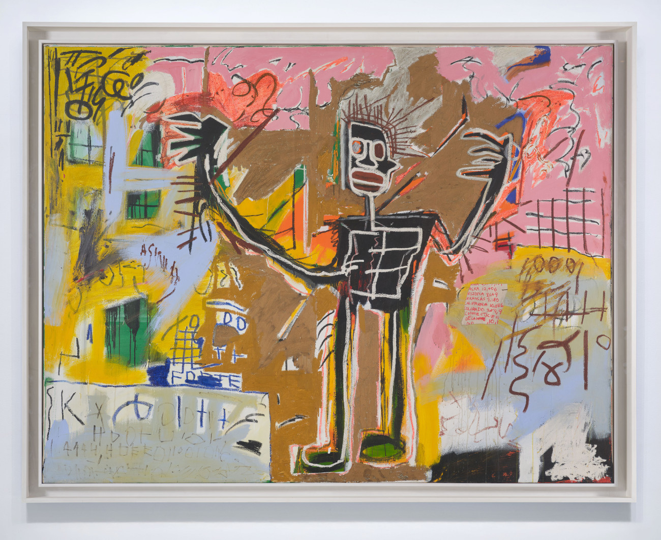 Jean-Michel Basquiat, Untitled (Tenant), 1982. Kenneth C. Griffin Collection. Artwork © Estate of Jean-Michel Basquiat. Licensed by Artestar, New York.