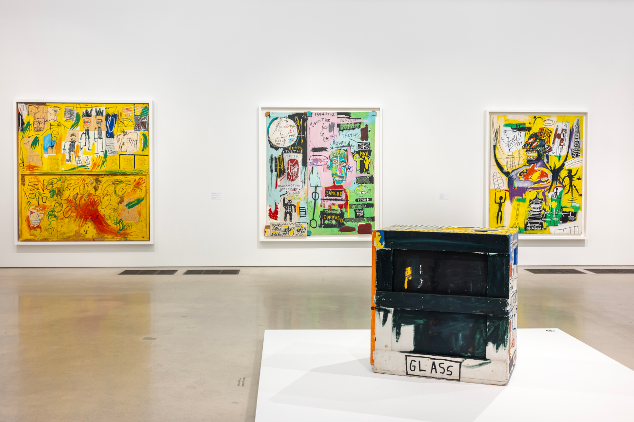 Installation view: Basquiat: Figures, Signs, Symbols, Pérez Art Museum Miami, 2026. Kenneth C. Griffin Collection. Artwork © Estate of Jean-Michel Basquiat. Licensed by Artestar, New York. Photo: Lazaro Llanes