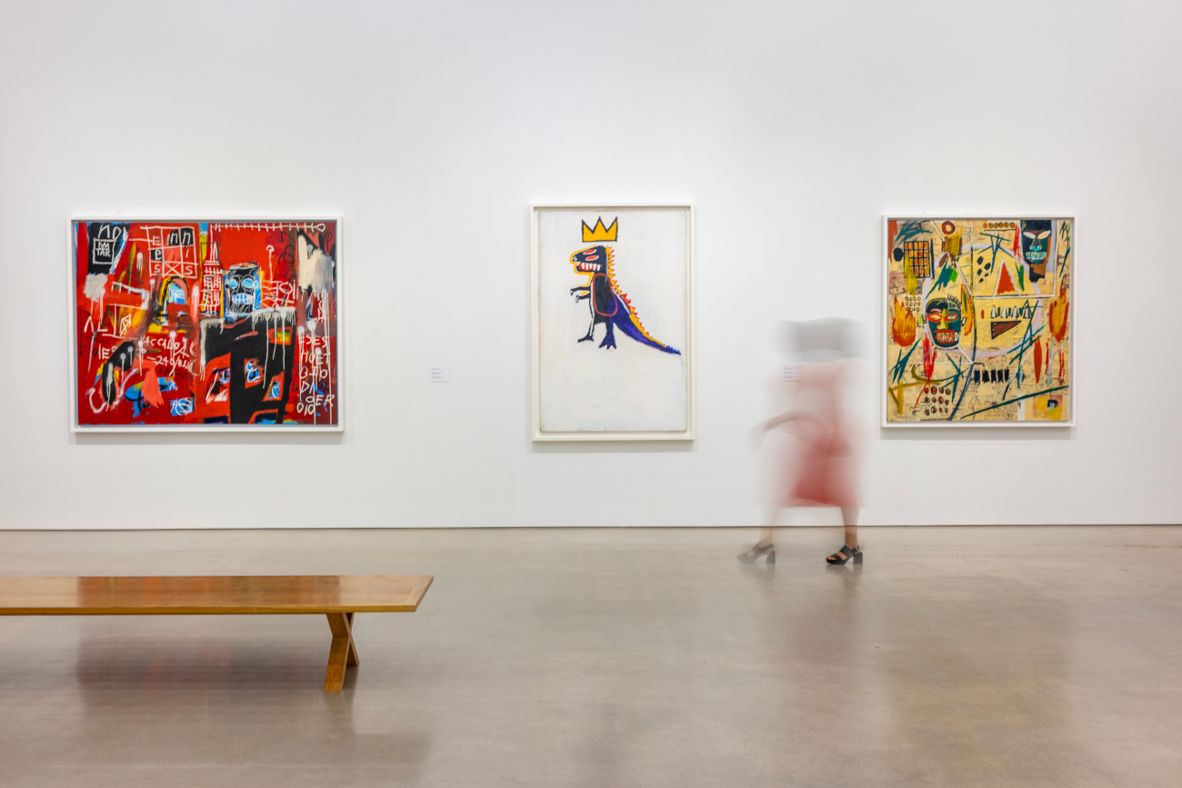 Installation view: Basquiat: Figures, Signs, Symbols, Pérez Art Museum Miami, 2026. Kenneth C. Griffin Collection. Artwork © Estate of Jean-Michel Basquiat. Licensed by Artestar, New York. Photo: Lazaro Llanes