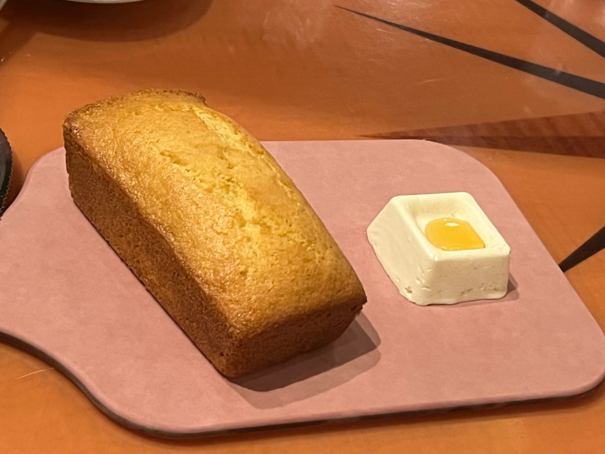 Fresh cornbread, a staple at Boatwright