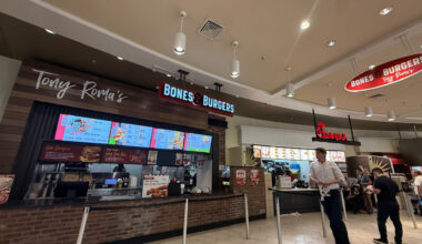 The exterior of a fast-casual restaurant