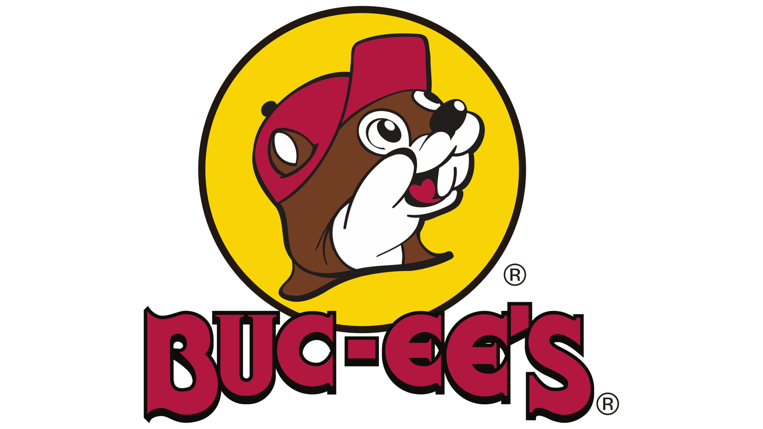 Buc-ee's logo featuring a beaver in a red cap
