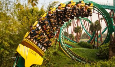 When it made its debut in 1993, Kumba was Florida’s tallest, fastest and longest roller coaster, featuring the world’s tallest vertical loop. (Photo Courtesy: United Parks & Resorts)