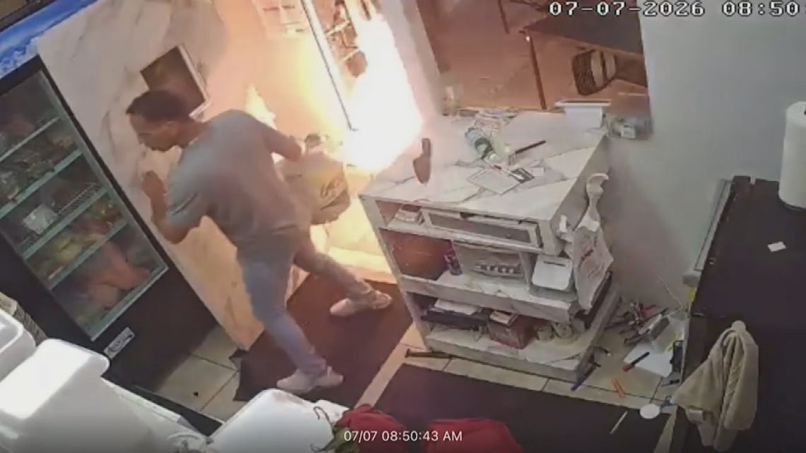 WATCH: Man in Tampa faces arson, assault charges after deputies arrive at a burning restaurant