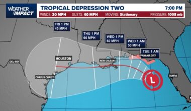 Tropical Depression 2 expected to strengthen, but questions remain about its track