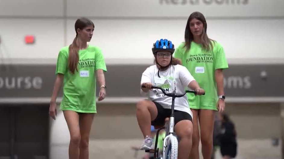 Kids with Down syndrome learn to ride in style at iCan Bike Camp in Orlando