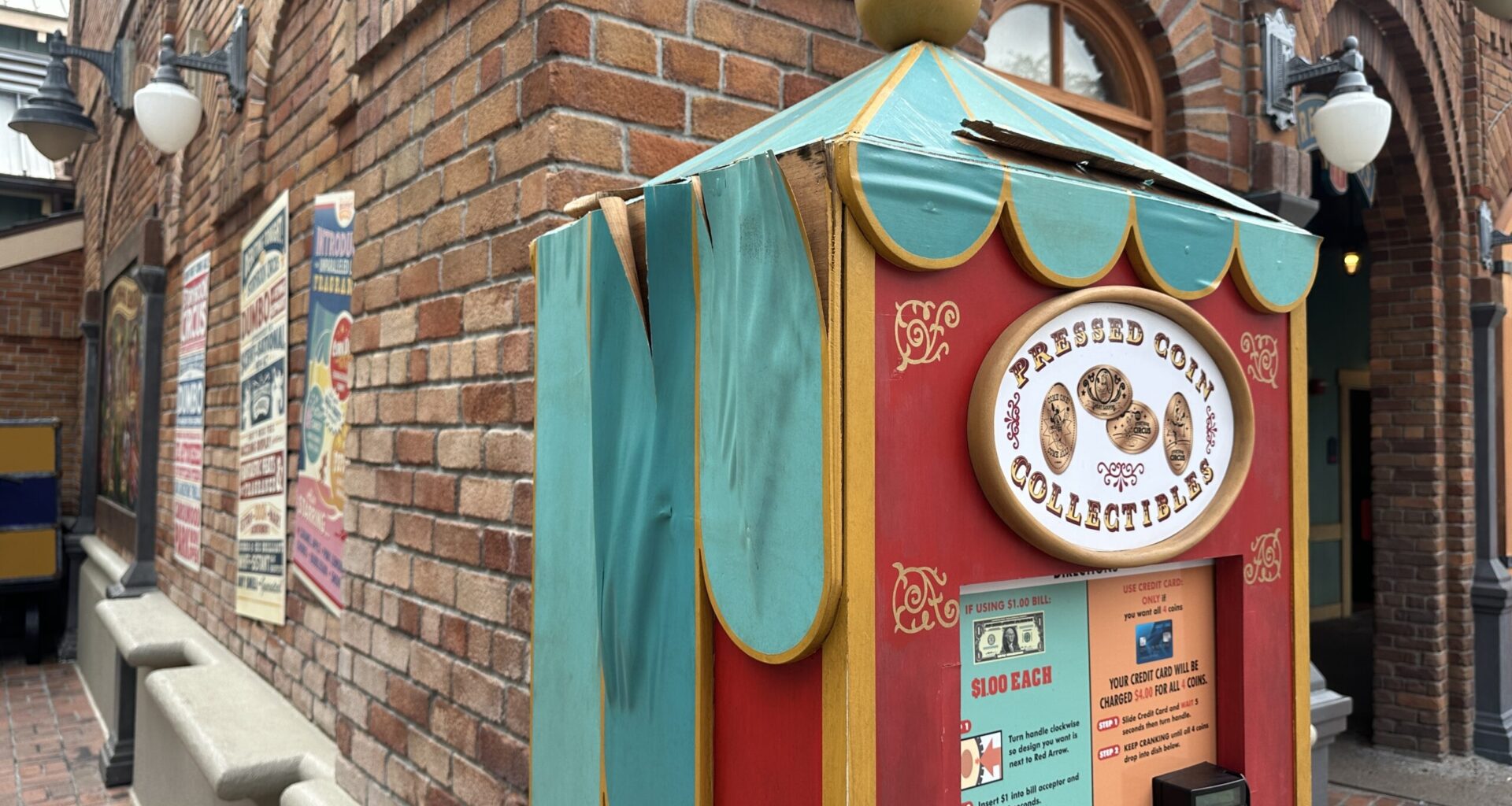 Deteriorating Storybook Circus Collectible Coin Machine Needs to be Replaced at Magic Kingdom